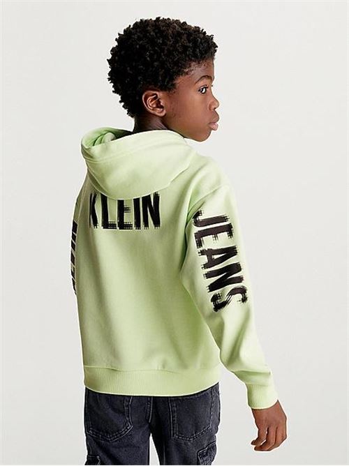 PIXEL LOGO TERRY RELAXED HOODI CALVIN KLEIN JEANS | IB0IB01958/LT6